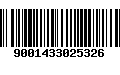 Código de Barras 9001433025326