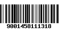 Código de Barras 9001458111318