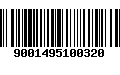 Código de Barras 9001495100320