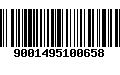 Código de Barras 9001495100658