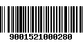 Código de Barras 9001521000280