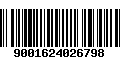 Código de Barras 9001624026798