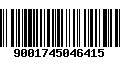 Código de Barras 9001745046415