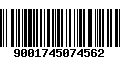 Código de Barras 9001745074562