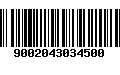 Código de Barras 9002043034500