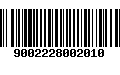 Código de Barras 9002228002010