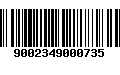 Código de Barras 9002349000735