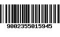 Código de Barras 9002355015945