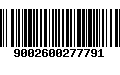 Código de Barras 9002600277791