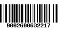 Código de Barras 9002600632217