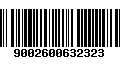 Código de Barras 9002600632323