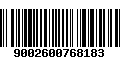 Código de Barras 9002600768183