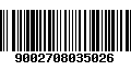 Código de Barras 9002708035026