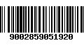 Código de Barras 9002859051920