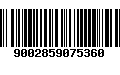 Código de Barras 9002859075360