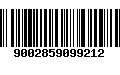 Código de Barras 9002859099212