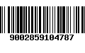 Código de Barras 9002859104787