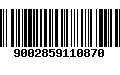 Código de Barras 9002859110870