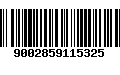 Código de Barras 9002859115325