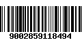 Código de Barras 9002859118494