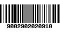 Código de Barras 9002902020910