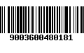 Código de Barras 9003600480181