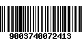 Código de Barras 9003740072413