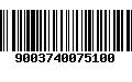 Código de Barras 9003740075100