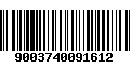 Código de Barras 9003740091612