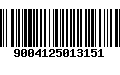 Código de Barras 9004125013151