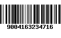Código de Barras 9004163234716