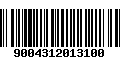 Código de Barras 9004312013100