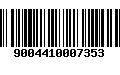 Código de Barras 9004410007353