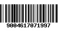 Código de Barras 9004617071997