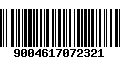 Código de Barras 9004617072321