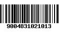 Código de Barras 9004831021013