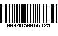 Código de Barras 9004850066125