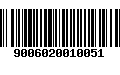 Código de Barras 9006020010051