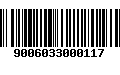 Código de Barras 9006033000117