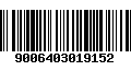 Código de Barras 9006403019152