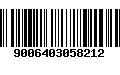 Código de Barras 9006403058212