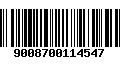 Código de Barras 9008700114547