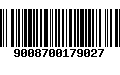 Código de Barras 9008700179027