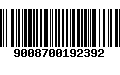 Código de Barras 9008700192392