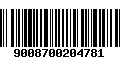 Código de Barras 9008700204781