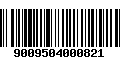 Código de Barras 9009504000821