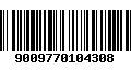 Código de Barras 9009770104308