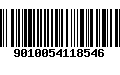 Código de Barras 9010054118546