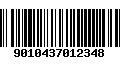 Código de Barras 9010437012348