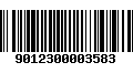 Código de Barras 9012300003583